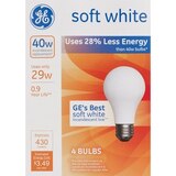 GE Soft White Energy-Efficient 29w Halogen Lightbulbs, thumbnail image 1 of 1