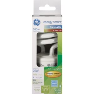 GE Energy Smart Dimmable 26w Lightbulb