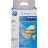 GE Energy Smart Dimmable 65W Bulb, Soft White