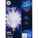 GE Energy Smart Reveal 43w Halogen Lightbulbs, thumbnail image 1 of 1