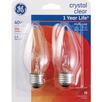 GE Multi-Use 40W 2 Pack, Crystal Clear