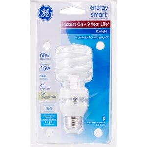 GE Energy Smart 60W General Purpose Daylight Bulb