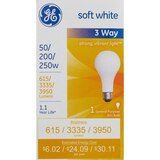 GENERAL ELECTRIC 3 WAY SOFT WHITE 20/250 WATT  9748, thumbnail image 1 of 1