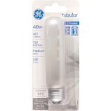 GENERAL ELECTRIC TUBULAR MED BASE FROST 40WATT, thumbnail image 1 of 1