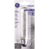 GE Tubular 25W Specialty Bulb, Clear, thumbnail image 1 of 1