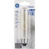 GE Clear Tubular 40w Specialty Lightbulb, thumbnail image 1 of 1