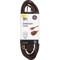 GE 9' Indoor Extension Cord, Brown