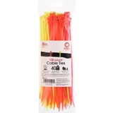 GE 8" Assorted  Neon Cable Ties, thumbnail image 1 of 1