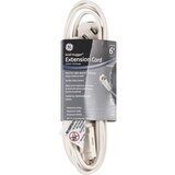 GE Wall Hugger 6' Indoor Extension Cord, White, thumbnail image 1 of 1