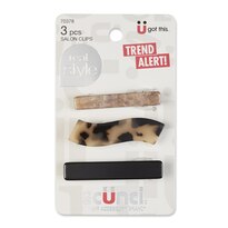 Scunci Salon Clips Mixed Sizes, 3CT