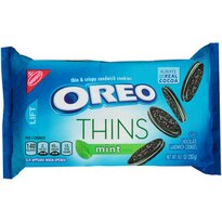 Oreo Thins Sandwich Cookies Mint, 10.1 OZ