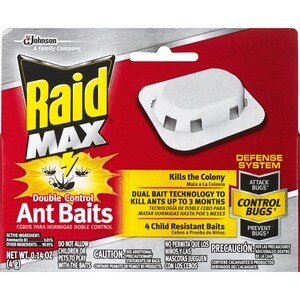 Raid Max Double Control Ant Baits, 4 CT