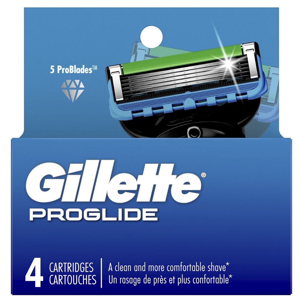 Gillette ProGlide Men's Razor Blades, 4 Blade Refills