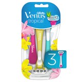 Gillette Venus Tropical Disposable Women's Razors - 3 Pack, thumbnail image 1 of 1