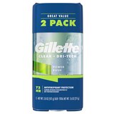 Gillette Clear Gel Power Rush Anti-Perspirant Deodorant, 3.8 Oz, Pack of 2, thumbnail image 1 of 1