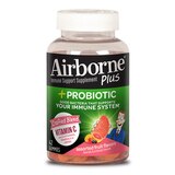 Airborne Plus Probiotic Gummies, 42 CT - 1000mg of Vitamin C - Immune Support Supplement, thumbnail image 1 of 1