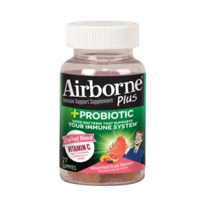 Airborne Plus Probiotic Gummies, 27 CT - 1000mg of Vitamin C - Immune Support Supplement