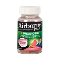 Airborne Plus Probiotic Gummies, 27 CT - 1000mg of Vitamin C - Immune Support Supplement