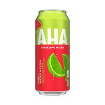 AHA Sparkling Water Lime + Watermelon Can, 16 fl oz