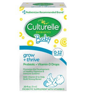 Culturelle Baby Grow + Thrive Probiotics + Vitamin D Drops, .30 OZ