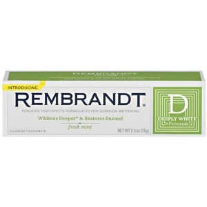 REMBRANDT DEEPLY WHITE + PEROXIDE FRESH MINT TOOTHPASTE