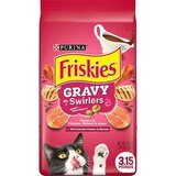 Purina Friskies Gravy Swirlers Dry Cat Food, 3.15 lb, thumbnail image 1 of 1