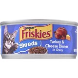 Purina Friskies Savory Shreds, Turkey & Cheese Dinner In Gravy, thumbnail image 1 of 2