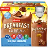 Carnation Breakfast Essentials Original Ready to Drink Nutritional Drink, Chocolate, 6 - 8 FL OZ Bottles, thumbnail image 1 of 1