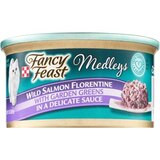 Fancy Feast Elegant Medleys, Wild Salmon Florentine With Garden Greens In A Delicate Sauce, thumbnail image 1 of 1