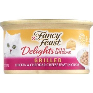 Fancy Feast Chicken & Cheddar Cheese Feast In Gravy, Grilled