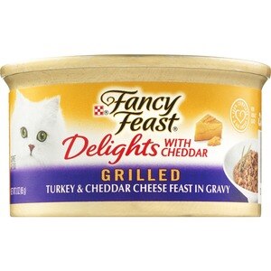 Fancy Feast Delights Turkey & Cheddar Cheese Feast In Gravy, Grilled