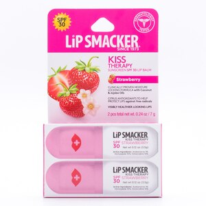 Lip Smacker Kiss Therapy SPF 30 Lip Balm, Strawberry, 2-Pack