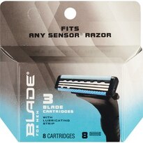 Blade Triple Blade Razor Cartridges, 8CT