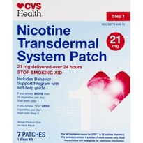 CVS Health Nicotine Transdermal System Patches, Step 1, 21mg