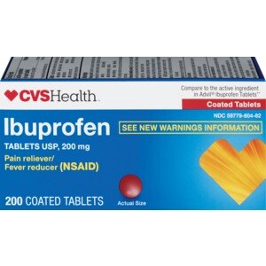 CVS Health Ibuprofen 200 mg Coated Tablets