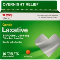 CVS Health Gentle Laxative Bisacodyl USP Tablets 5mg