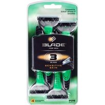 Blade X3 Disposable Razors Sensitive Skin, 4CT