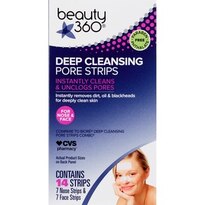 Beauty 360 Deep Cleansing Pore Strips Combo Pack Nose & Face