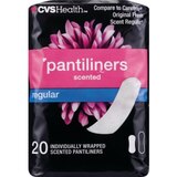 CVS Health Regular Pantiliners Scented, 20 CT, thumbnail image 1 of 3