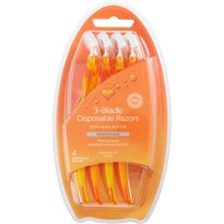 Beauty 360 3-Blade Women's Disposable Razors, 4CT