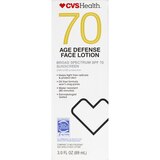 CVS Health Age Defense Broad Spectrum Sunscreen Face Lotion SPF 70, 3 OZ, thumbnail image 2 of 3
