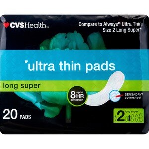 CVS Health Ultra Thin Super Pads, 20 CT