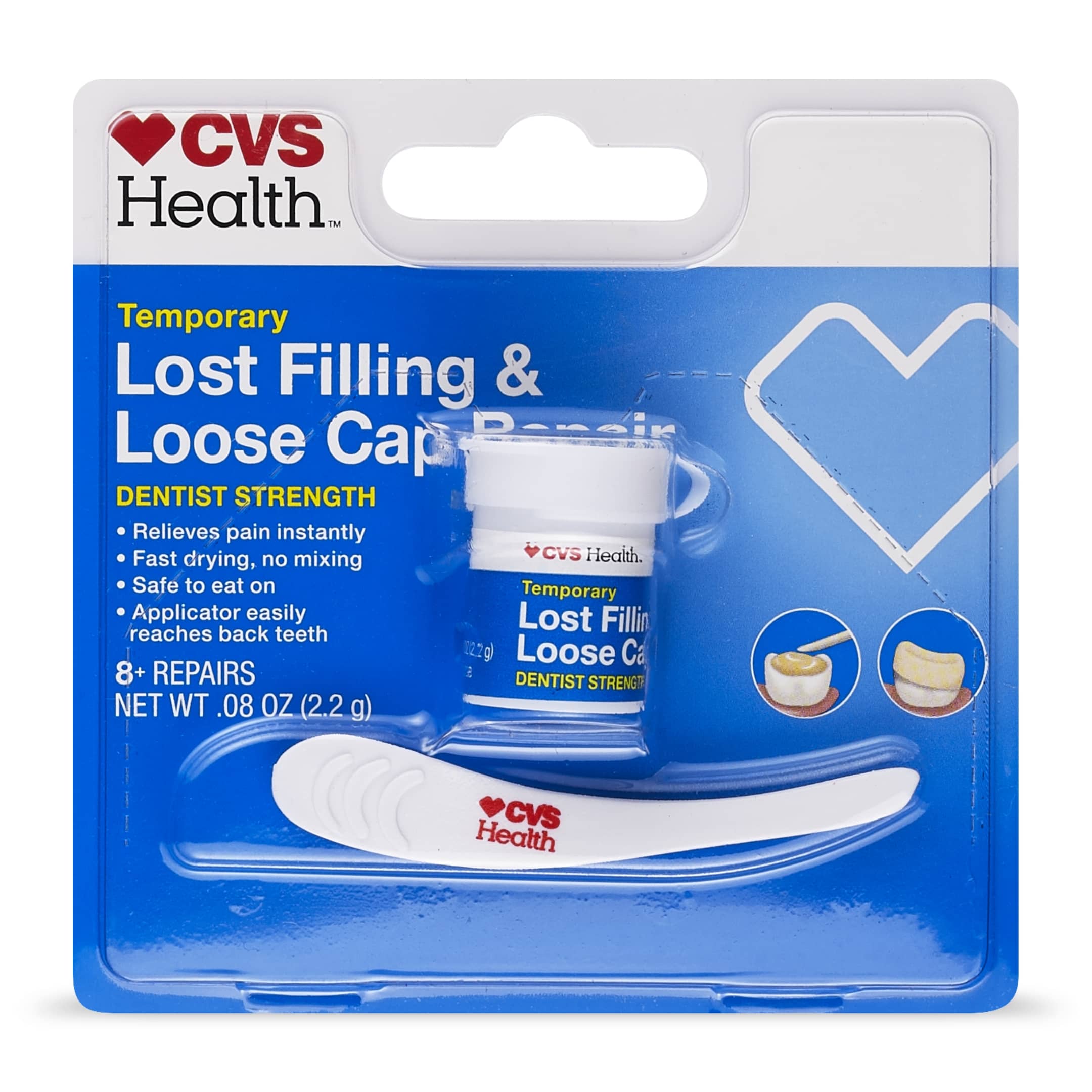 CVS Health Temporary Lost Filling & Loose Cap Repair