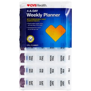 CVS Pill Planner Weekly 4-A-Day (28 Removeable Compartments)