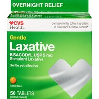 CVS Health Gentle Laxative Bisacodyl USP Tablets 5mg