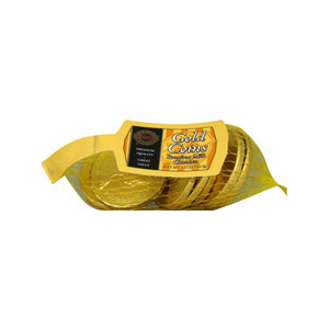 Gold Emblem Milk Chocolate Gold Coins Candy (Mesh Bag)