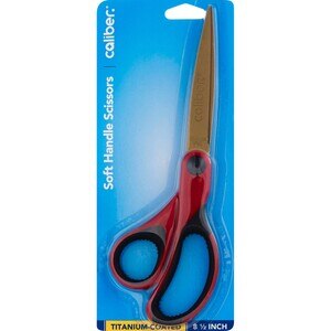 Caliber 8.5 Inch Soft Handle Titanium-Coated Scissors