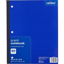 Caliber Graph Notebook, 10.5" x 8"