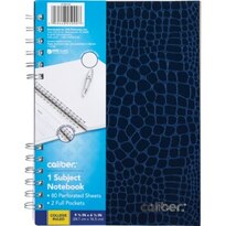 Caliber Executive 1 Subject Notebook College Ruled, 9.5" x 6.5"