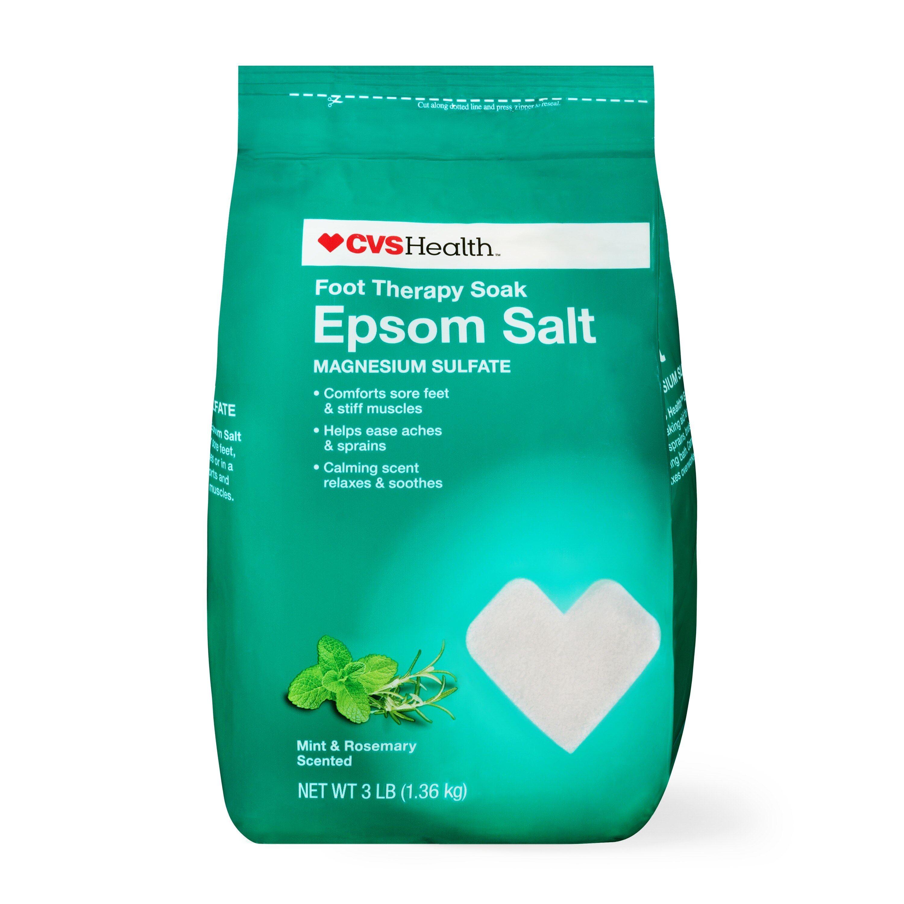 CVS Epsom Salt Foot Therapy Soak Mint&Rosemary (3 LB)